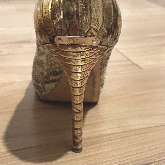 Vintage Dior | Ombre Python Platform High Heels - Picture 8 of 10